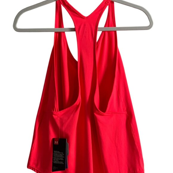 Under Armour Womens Performance Racerback Tank Top UA Sport Shirt- Coral-M- NWT - Picture 4 of 11